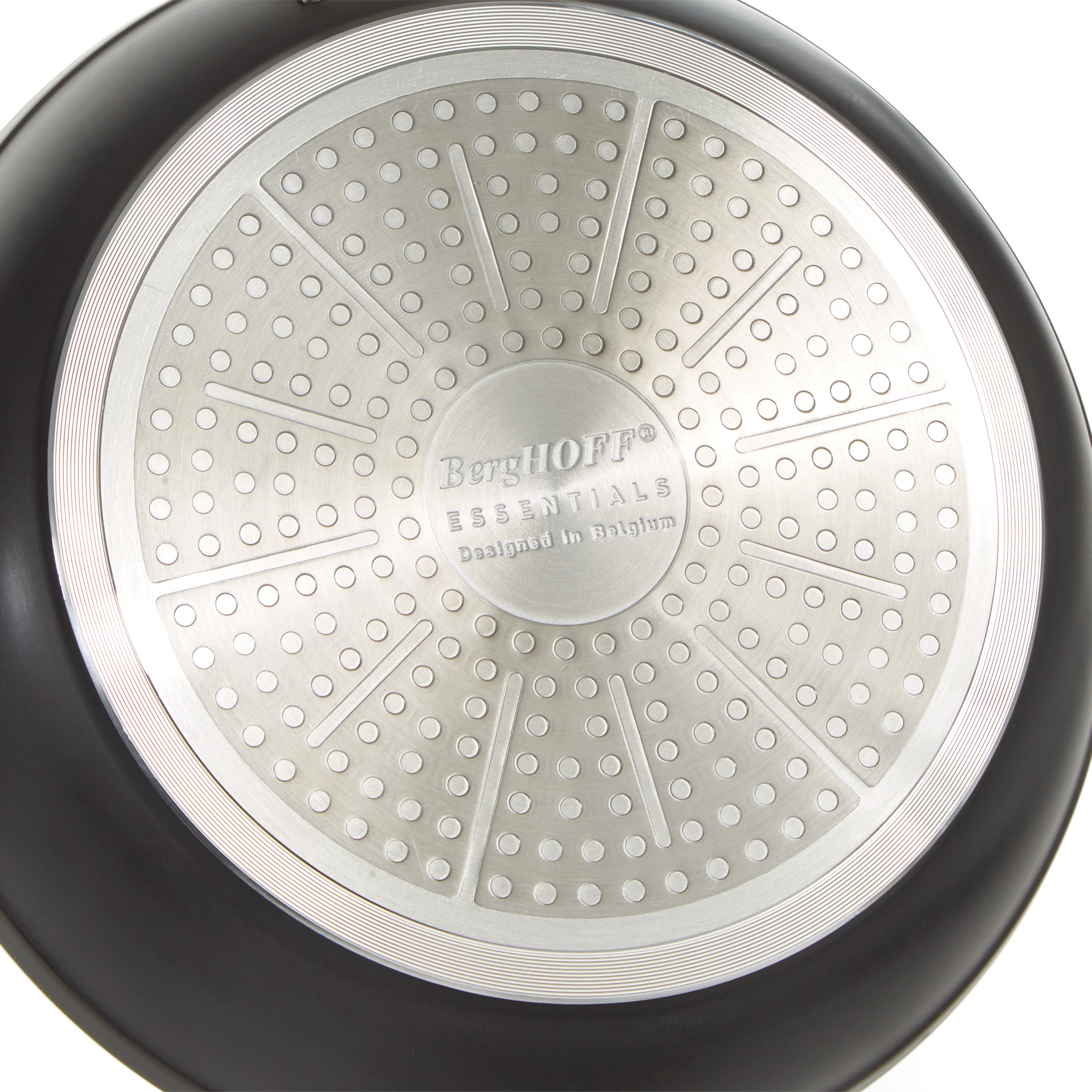 BergHOFF Essentials Nonstick Hard Anodized 10-Inch Stockpot 5.3 Quart with Glass Lid - Black Cookware for Soups, Stews & Pasta | Durable Kitchen Pot for Home Cooking & Meal Prep