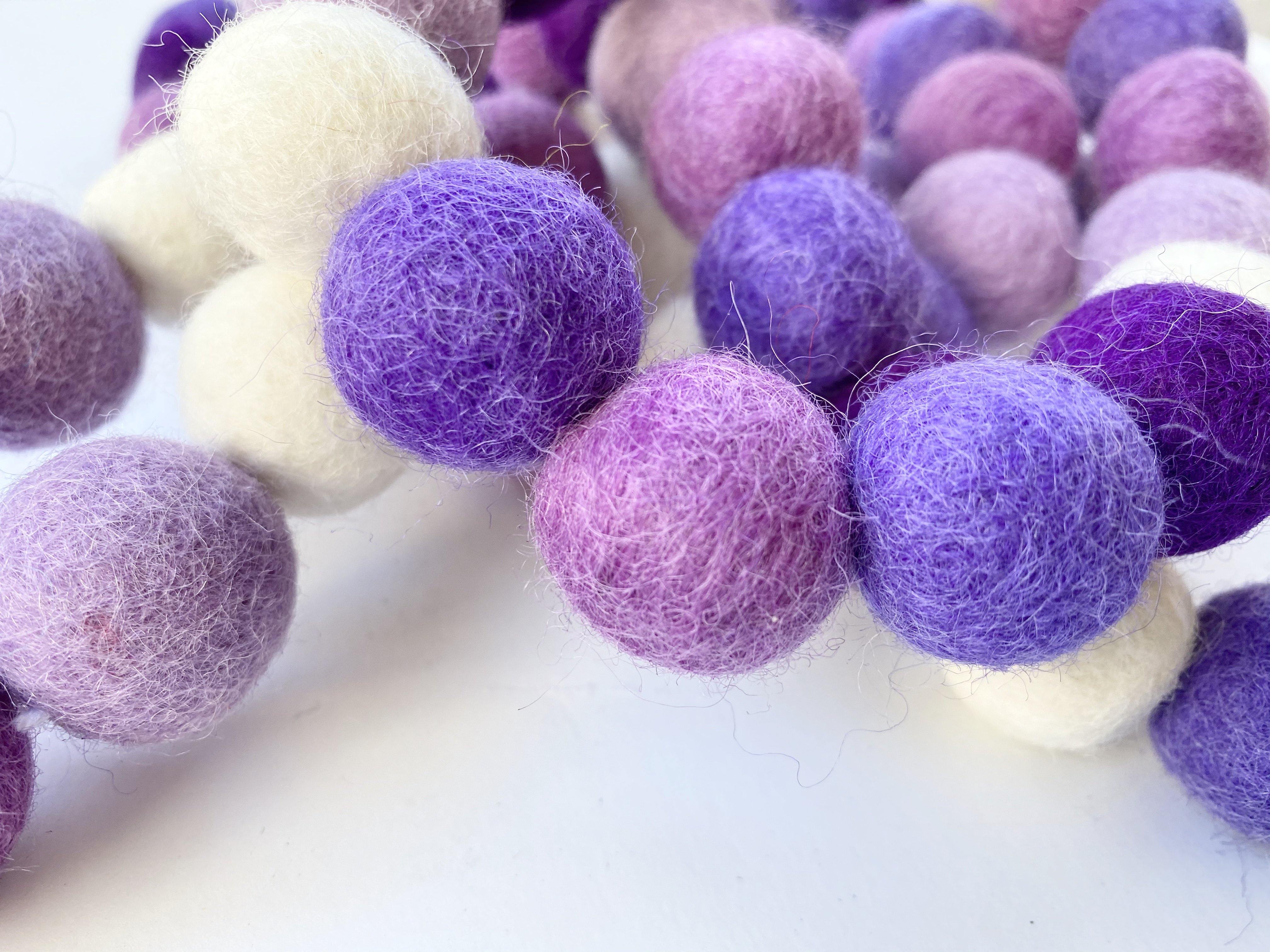 Beautiful Purple Garland for Home Decor - Perfect for Weddings, Parties & Nursery Room Decoration
