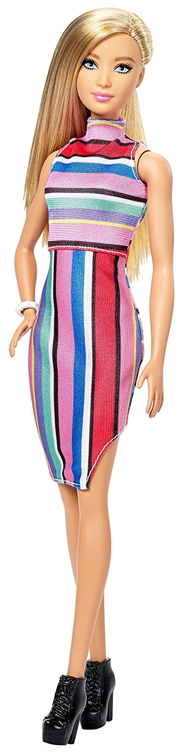 Barbie Fashionistas Doll 68 - Candy Stripes Outfit for Play & Collection
