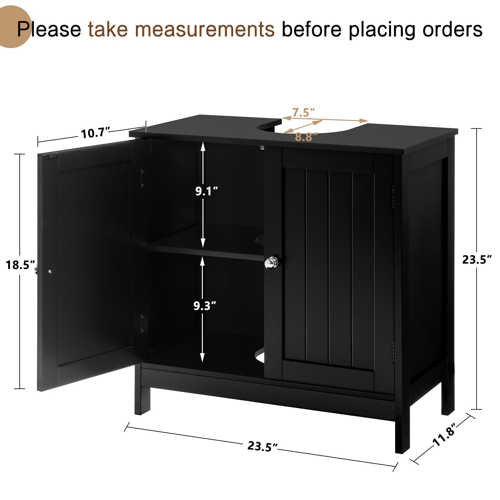 Iwell Bathroom Medicine Cabinet with Mirror - Wall Mounted Vanity Storage Organizer for Small Spaces, Black - Perfect for Bathroom, Bedroom, or Entryway Organization
