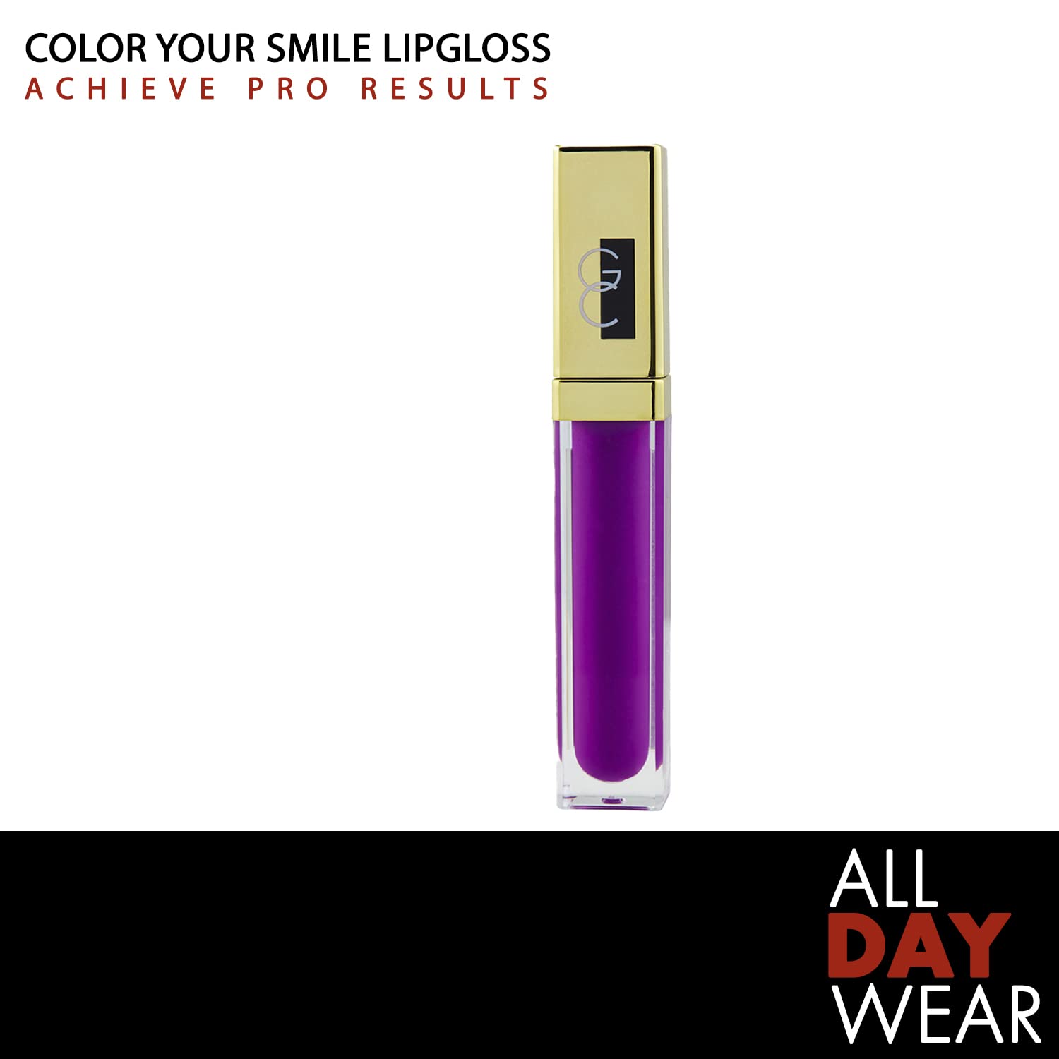 Gerard Cosmetics Wild Orchid Lip Gloss - Super Pigmented Purple Lipstick with LED Light & Mirror, Hydrating Shiny Liquid Lip Color | Cruelty-Free, Made in USA | Perfect for Night Out, Parties & Special Occasions