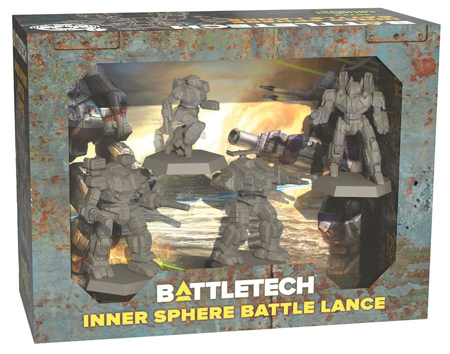 BattleTech Miniature ForcePack: Inner Sphere Battle Lance - Tabletop Wargaming Set for Sci-Fi Strategy Games | Perfect for Collectors & Battletech Enthusiasts