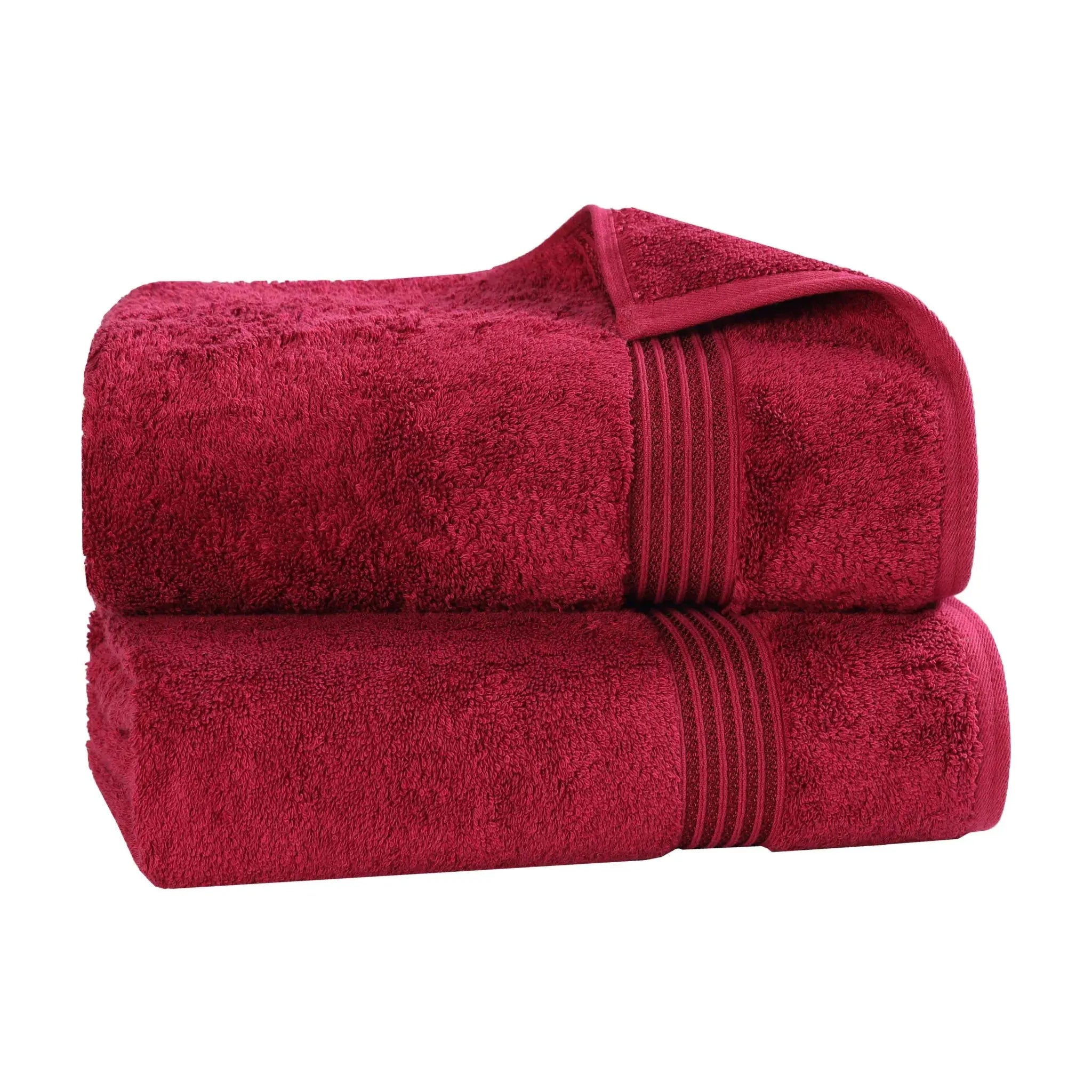 Premium Egyptian Cotton Bath Towel Set of 2 - Ultra Soft & Highly Absorbent Luxury Bath Sheets for Spa, Hotel & Home Use - 100% Heritage Cotton (White)
