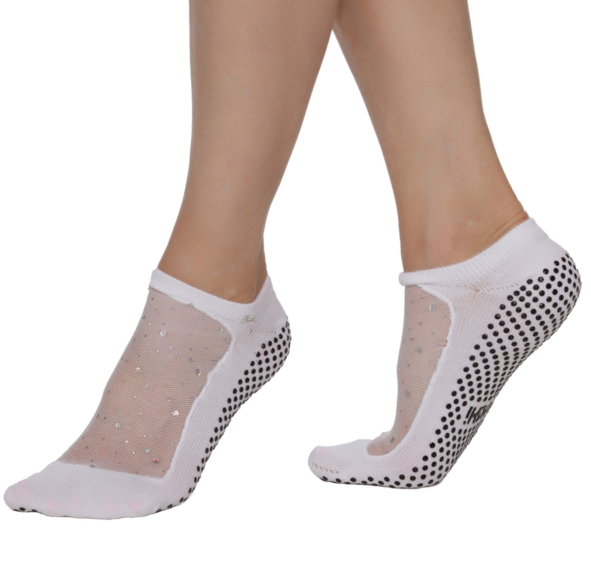SHASHI Women's Mesh Grip Socks for Yoga & Pilates - Non-Slip Workout Socks