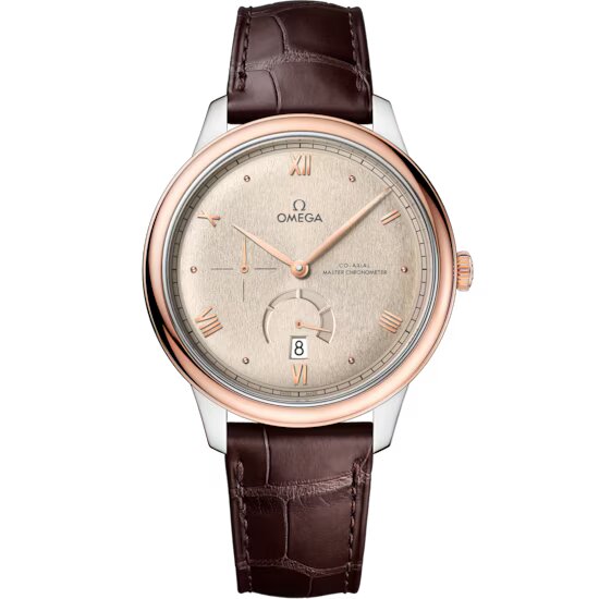 Omega De Ville Prestige Men's Watch - Stainless Steel & 18K Sedna™ Gold Luxury Chronometer | Perfect for Business, Formal Events & Collectors