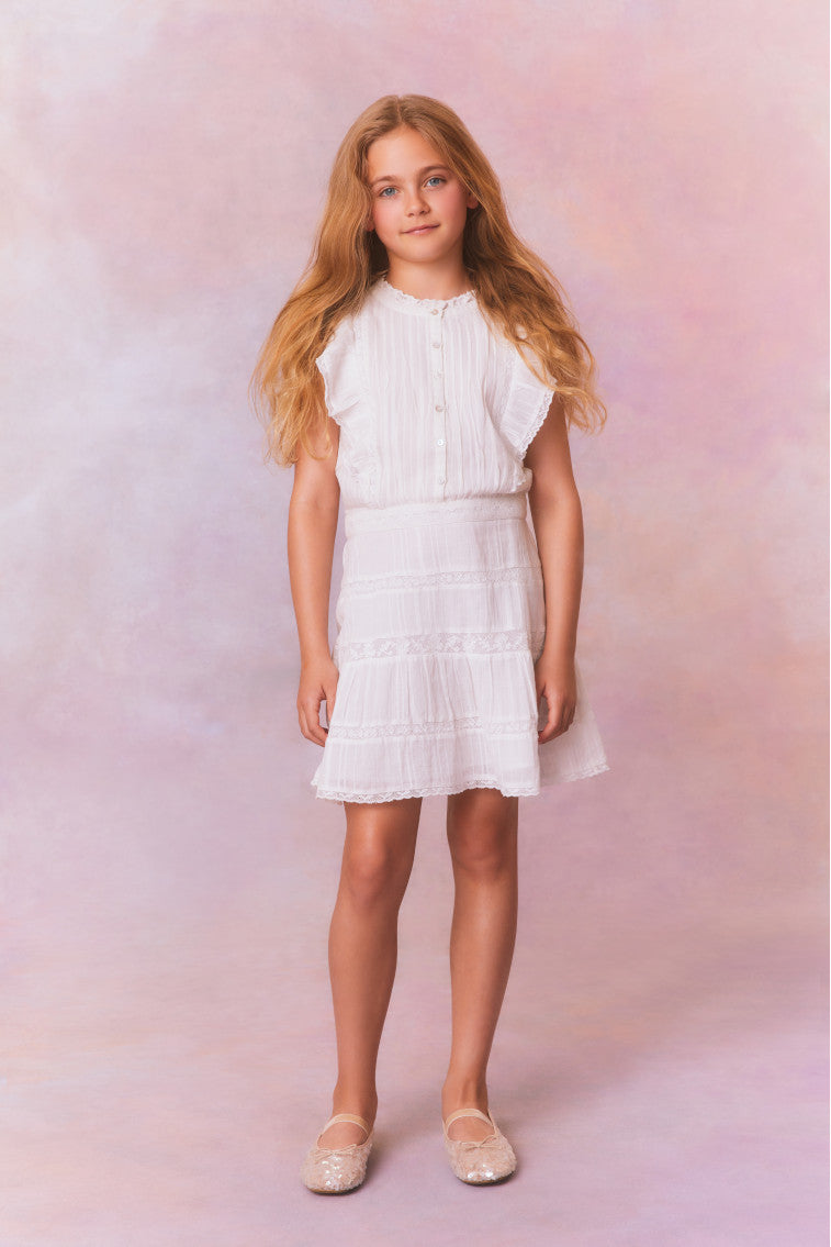 Girls Yuca Cotton Dress - Soft & Comfortable Summer Outfit for Kids | Perfect for Playdates, Beach Trips & Casual Wear