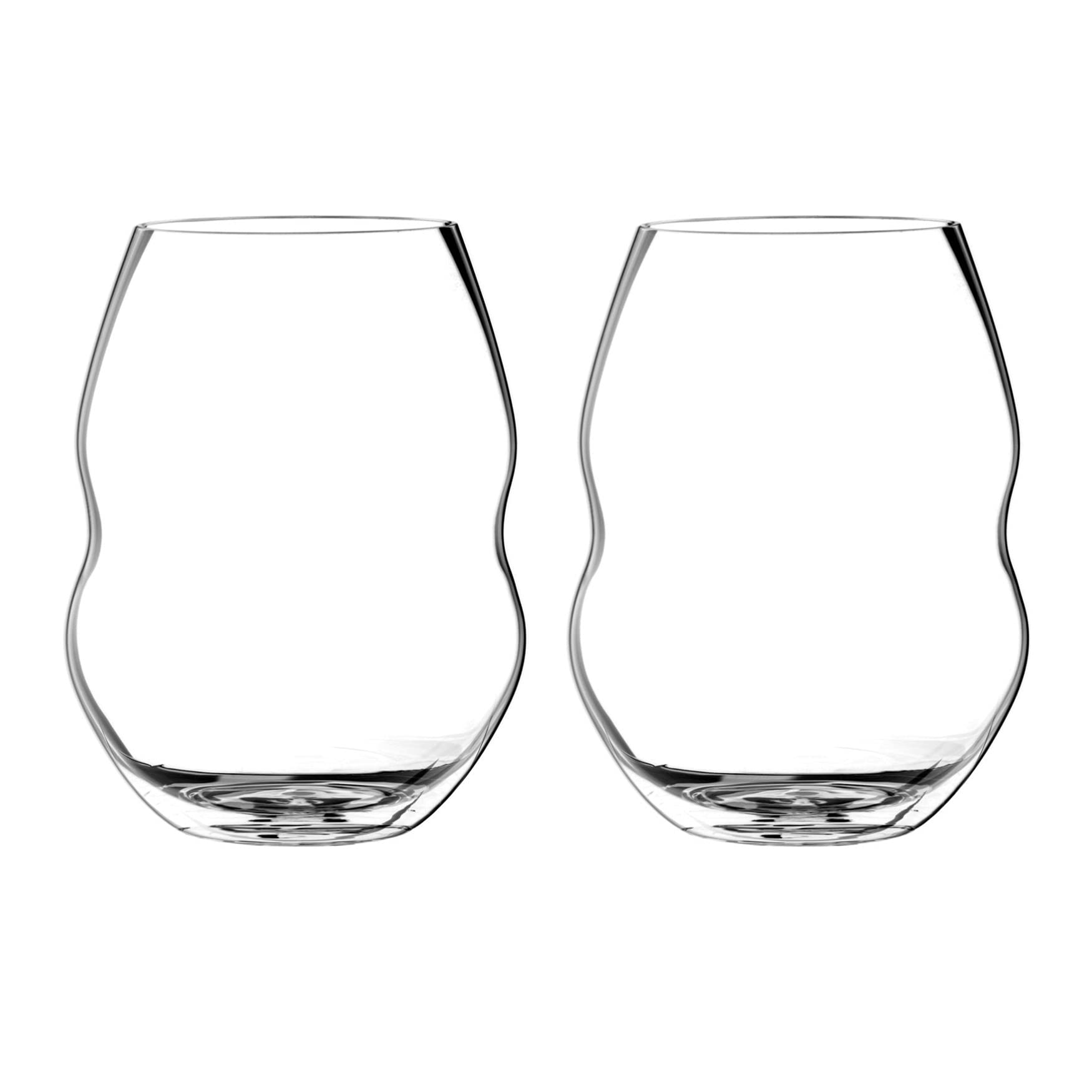 Premium Riedel Swirl Red Wine Glasses Set of 12 with Microfiber Polishing Cloths - Crystal Clear Stemware for Wine Tasting, Dinner Parties & Gift Giving