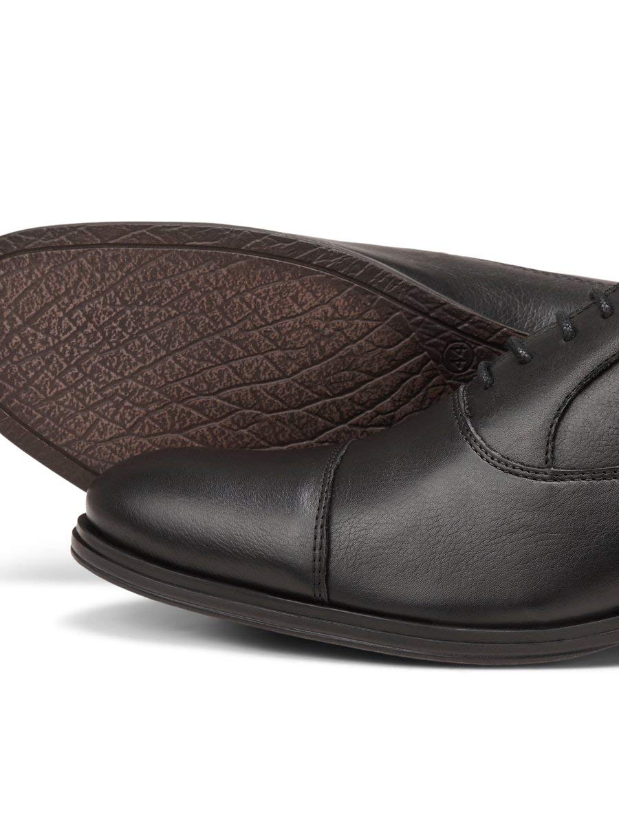 Jack & Jones Men's JFWDONALD Leather Cognac Noos Derby Shoes - Stylish & Comfortable for Casual Wear, Office & Outdoor Activities