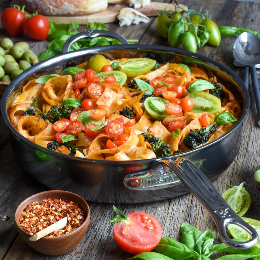 Nanobond Nonstick Saute Pan with Lid - 10-Inch Skillet for Frying, Searing & Sauteing - Perfect for Stovetop Cooking, Oven Safe & Easy to Clean - Ideal for Home Chefs & Professional Kitchens