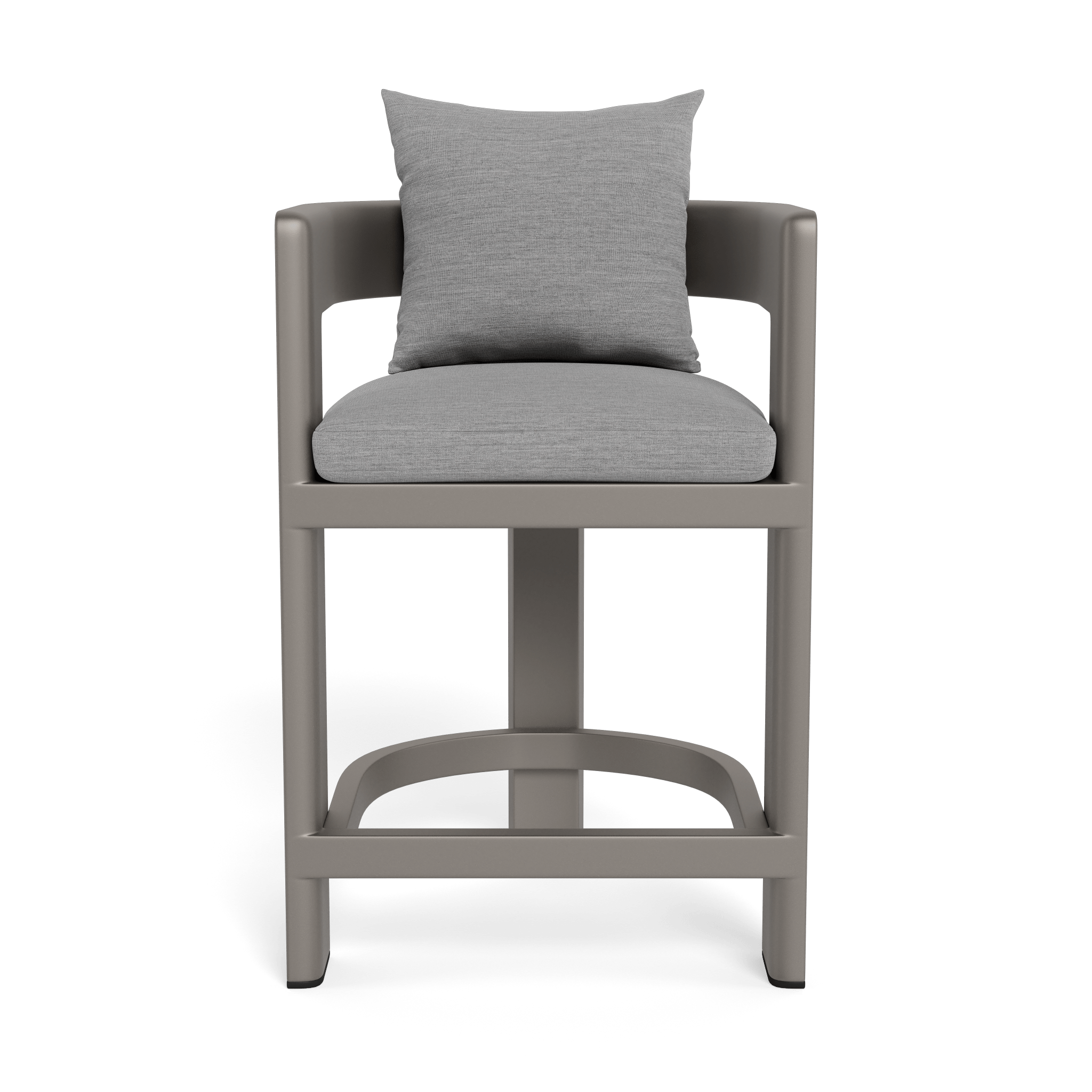 Victoria Aluminum Counter Stool - Modern Bar Stools for Kitchen Island, Breakfast Nook & Home Bar - Adjustable Height & Comfortable Seat - Perfect for Dining, Entertaining & Small Spaces