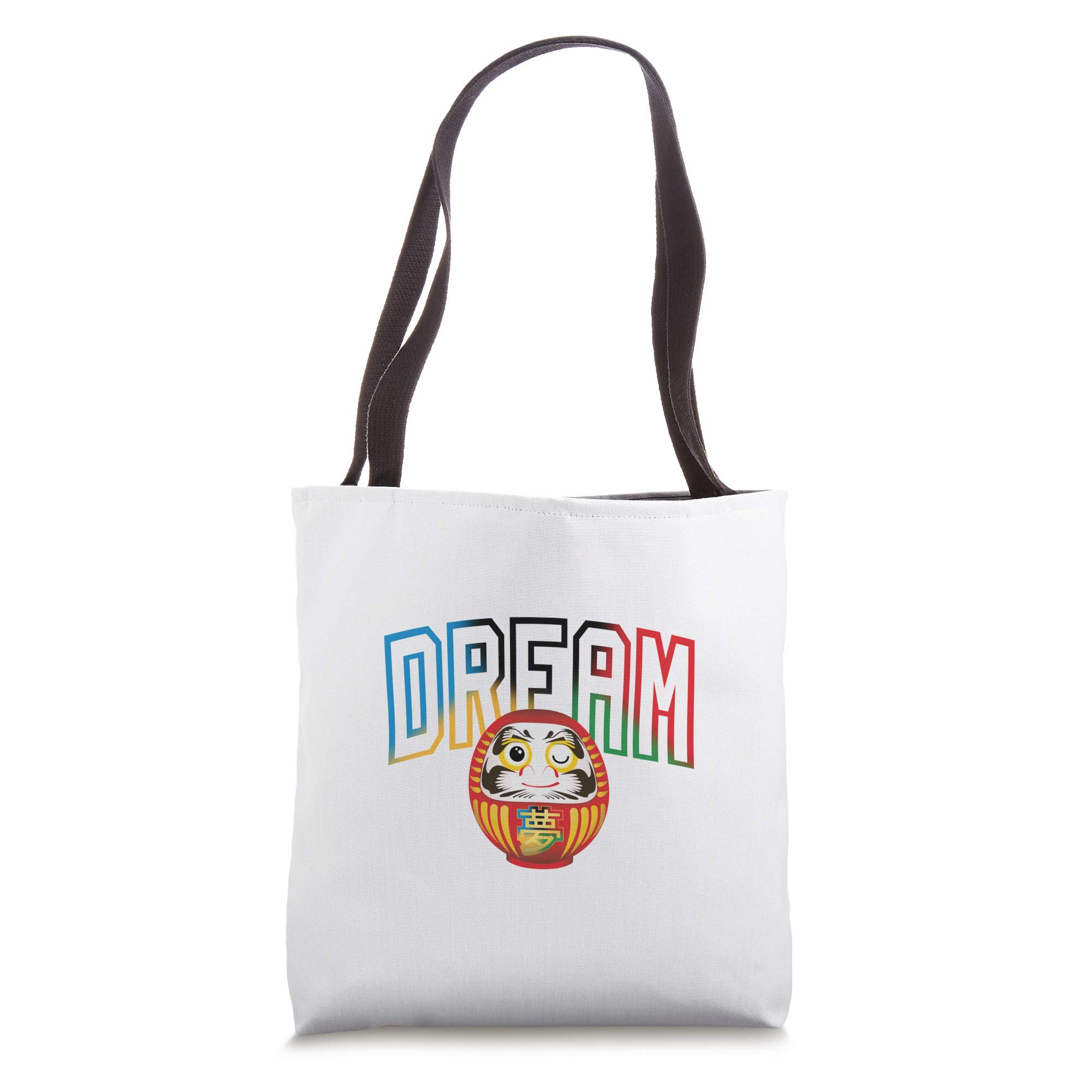 Daruma DREAM Tote Bag - Stylish Canvas Shoulder Bag for Women & Men - Perfect for Work, Travel, and Shopping
