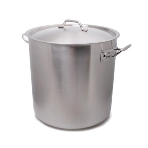 Premium 25.25 Quart Stainless Steel Stock Pot with Lid - Heavy Duty Cooking Pot for Soups, Stews & Pasta - Commercial Grade Kitchen Essential for Restaurants, Catering & Home Chefs