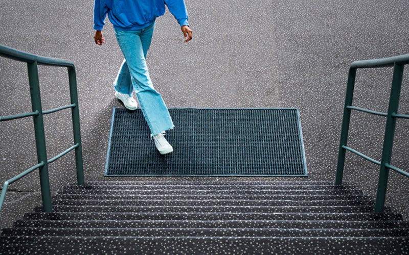 Premium Waterhog Classic Doormat - Heavy Duty Indoor/Outdoor Entrance Mat - Charcoal Gray - Custom Size for Perfect Fit - Ideal for Home, Office, and High Traffic Areas