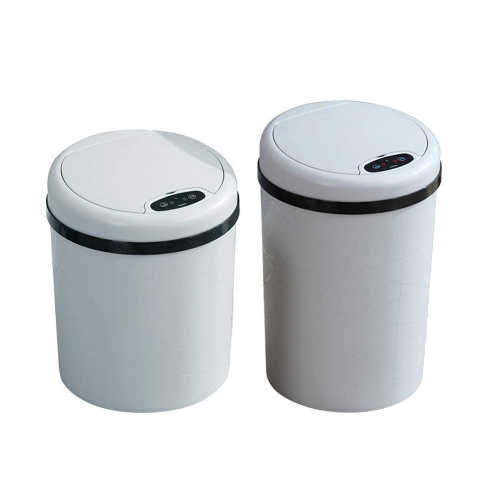 DOITOOL Automatic Sensor Trash Can - Touchless Smart Garbage Bin with Motion Sensor for Home, Kitchen, Bathroom, Office & Hotel (Grey, Large Size, Battery Not Included) - Perfect for Hands-Free Waste Disposal in High-Traffic Areas