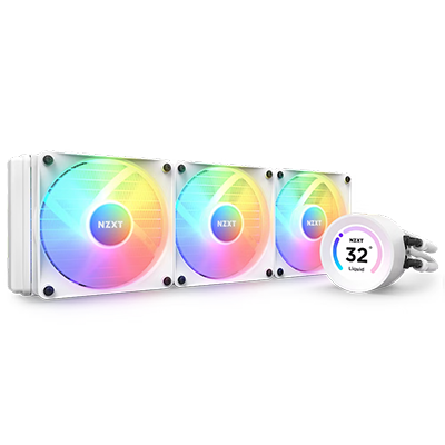 NZXT Kraken Elite 360mm All-in-One Liquid CPU Cooler - White RGB | High Performance Cooling for Gaming PCs & Workstations | Perfect for Overclocking & Silent Operation
