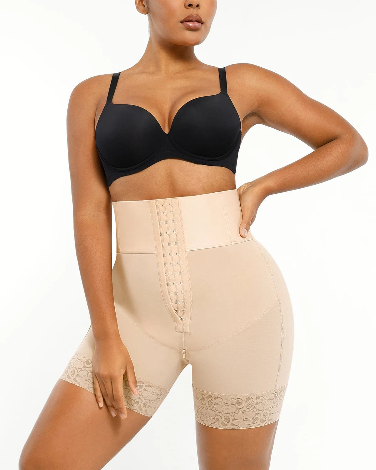AirSlim® Boned Sculpt High Waist Shorts for Women - Tummy Control Shapewear - Perfect for Workout, Yoga & Everyday Wear