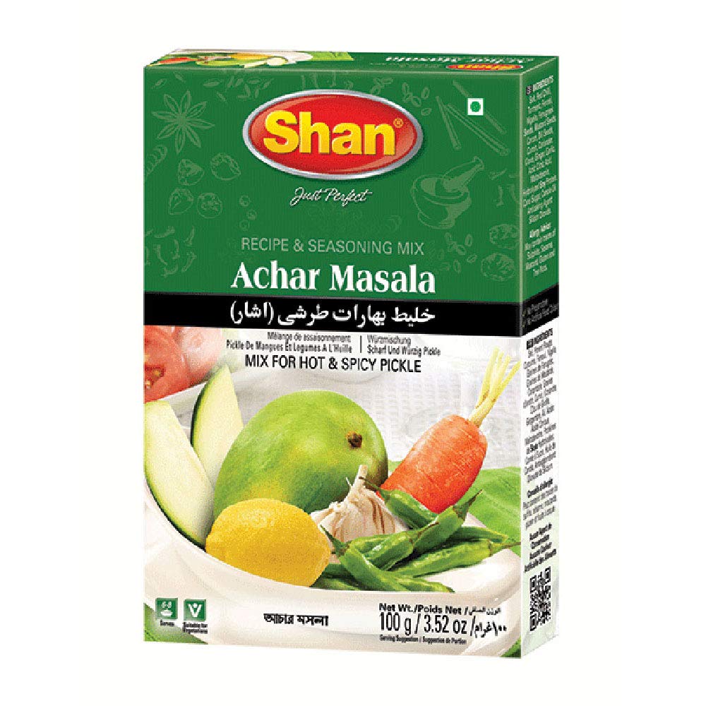 SHAN Achar Masala Spice Mix - 100g | Authentic Indian Pickle Spice Blend | Perfect for Pickles, Chutneys & Curry Recipes