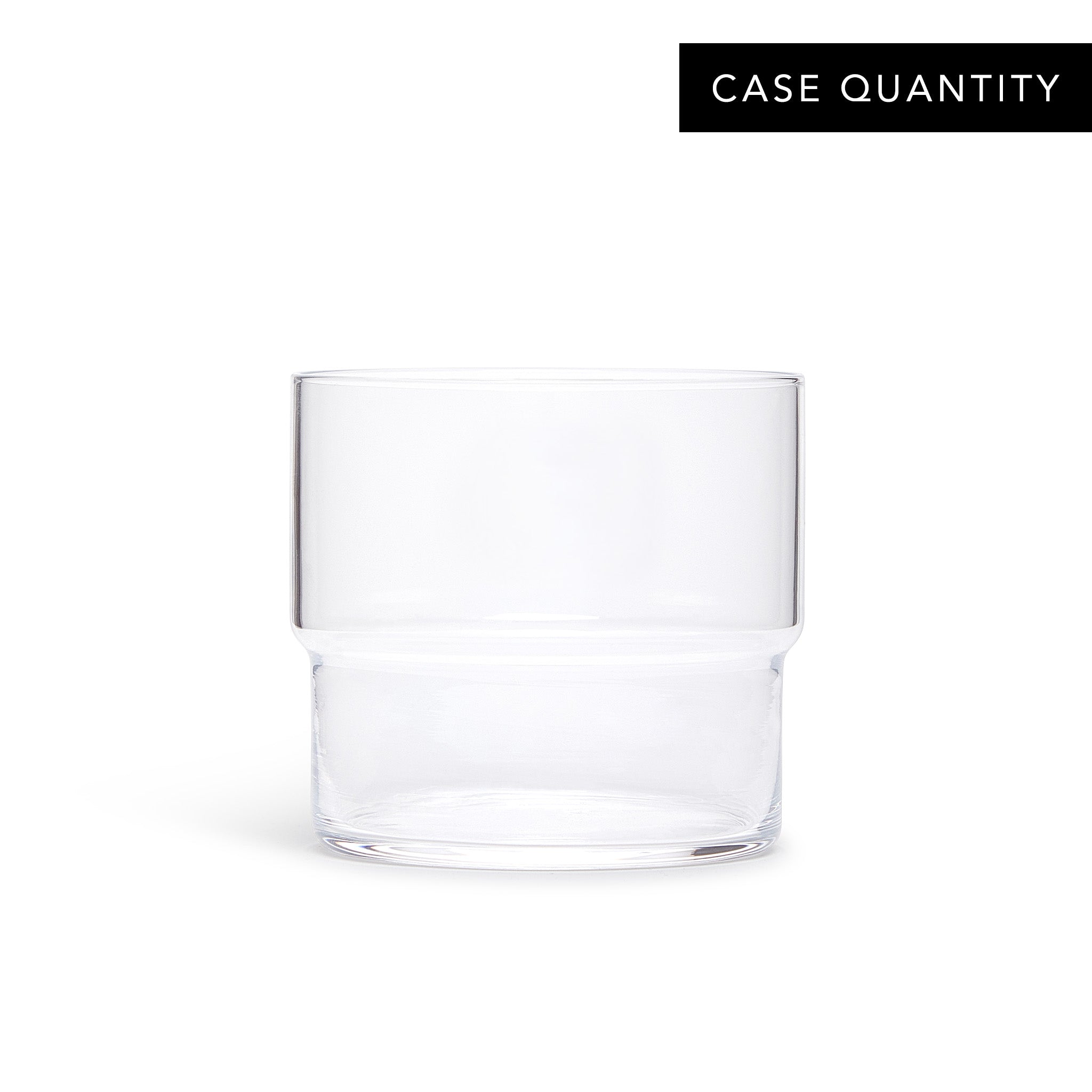 Premium Stackable Glass Cups - 10.5oz (315ml) Set of 24 - Durable & Shatter-Resistant for Parties, Restaurants, and Home Use
