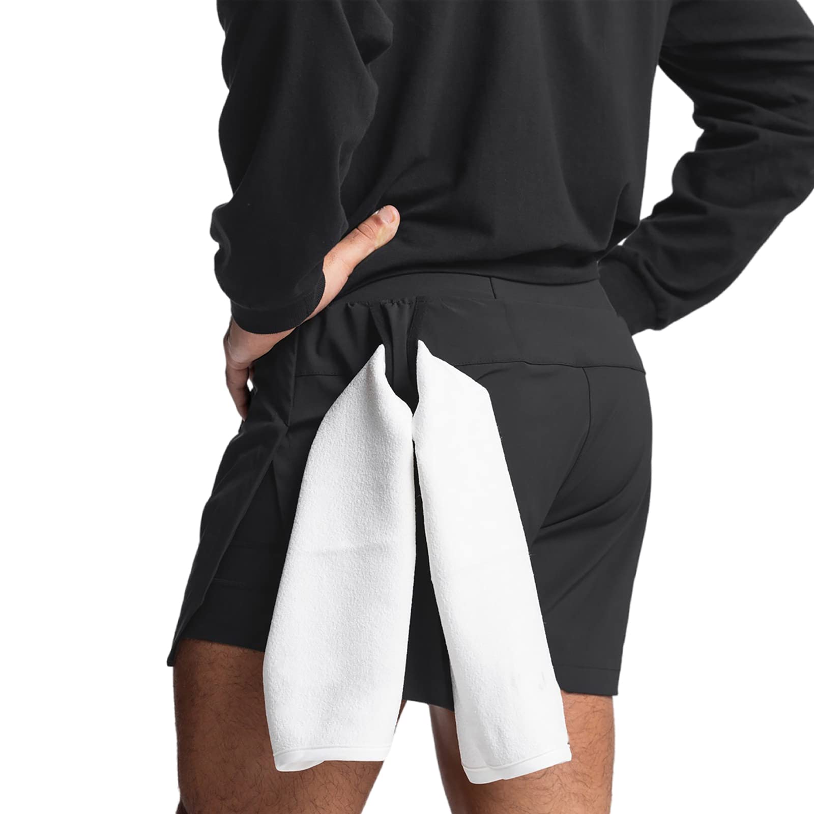 BUUFBODY Men's 2-in-1 Quick Dry Running Shorts 5