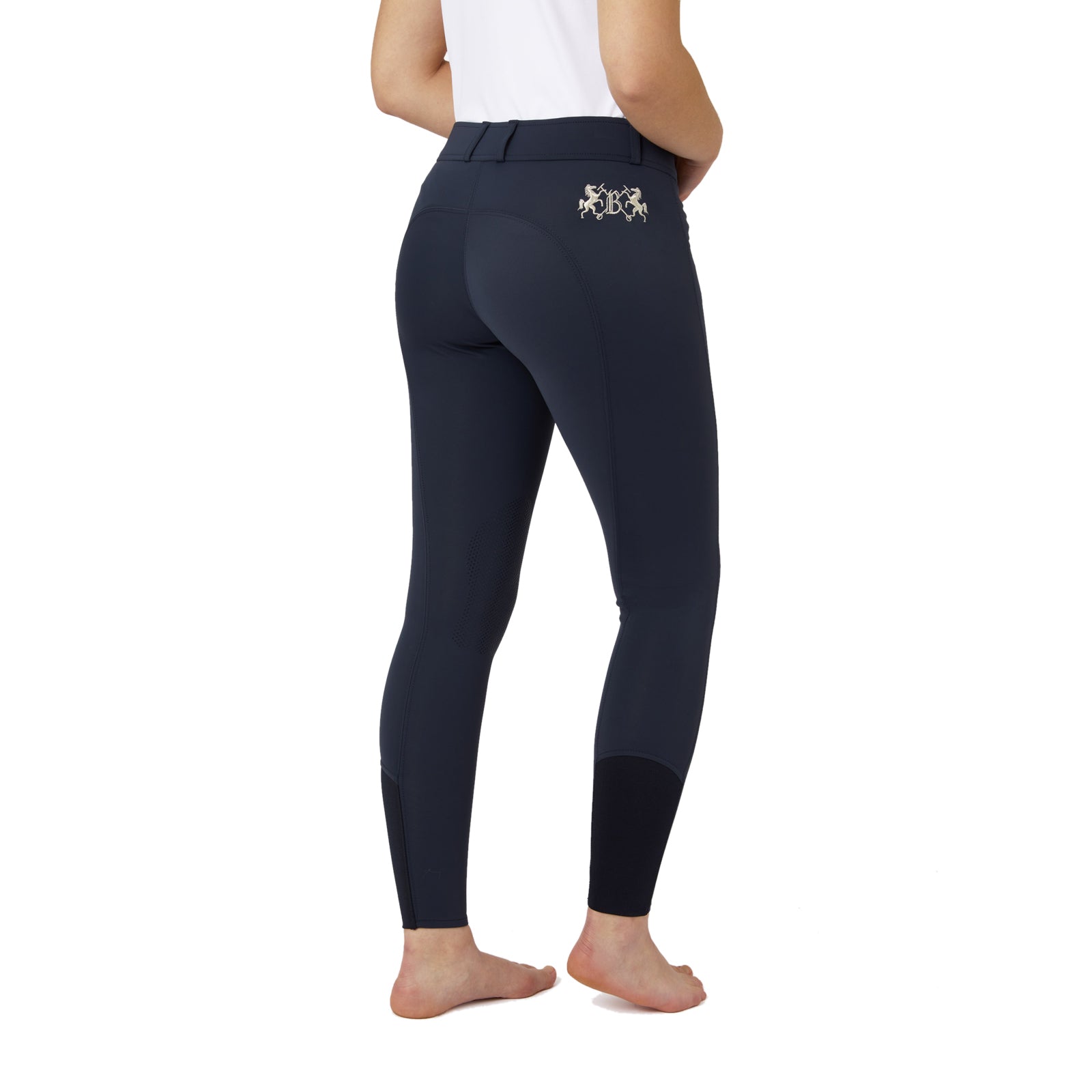 B Vertigo Meghan Women's Silicone Knee Patch Equestrian Breeches - Perfect for Horse Riding & Show Jumping