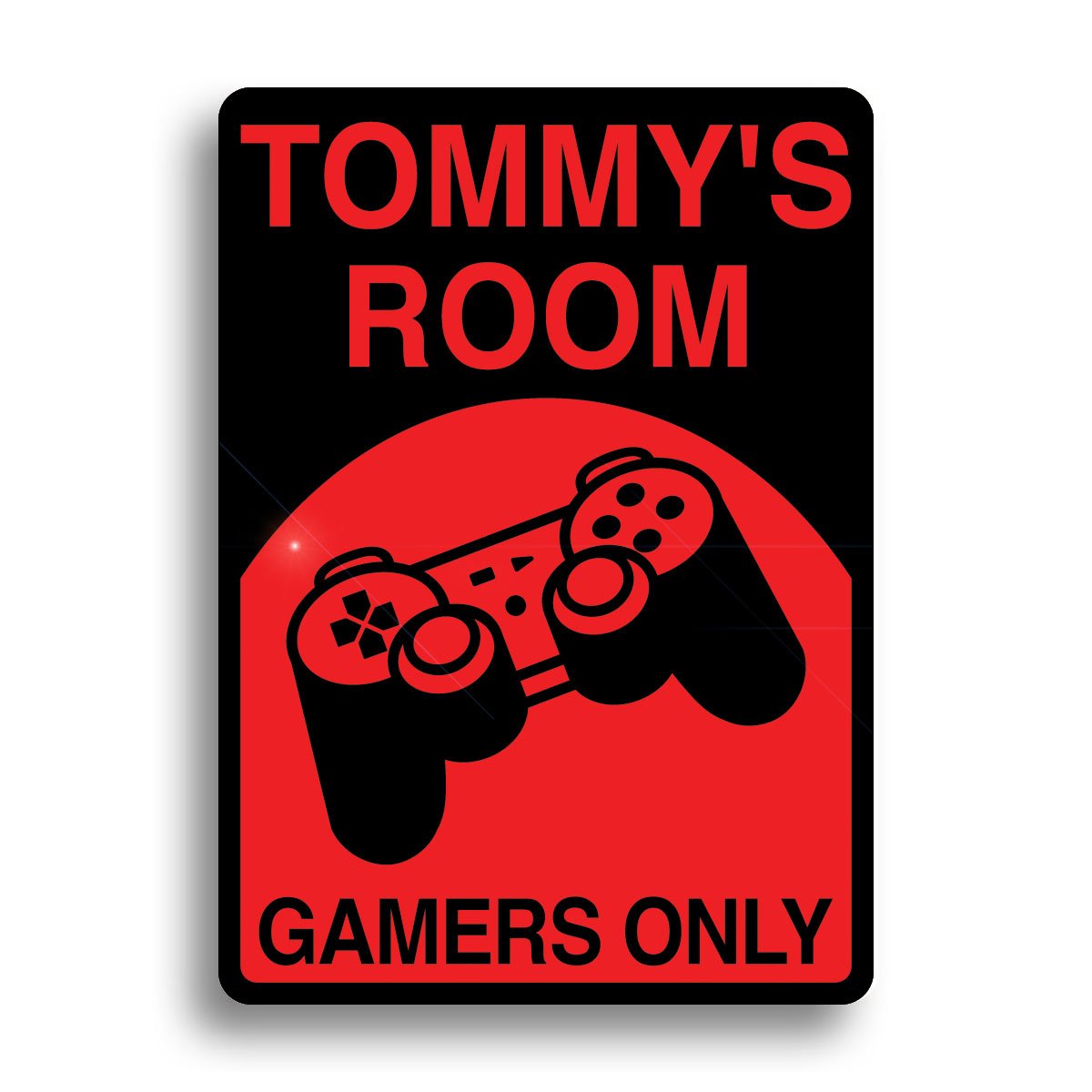 Custom Video Game Sign with PlayStation Controller - Personalized Gift for Gamers - Perfect for Gaming Room Decor & Gamer Gifts