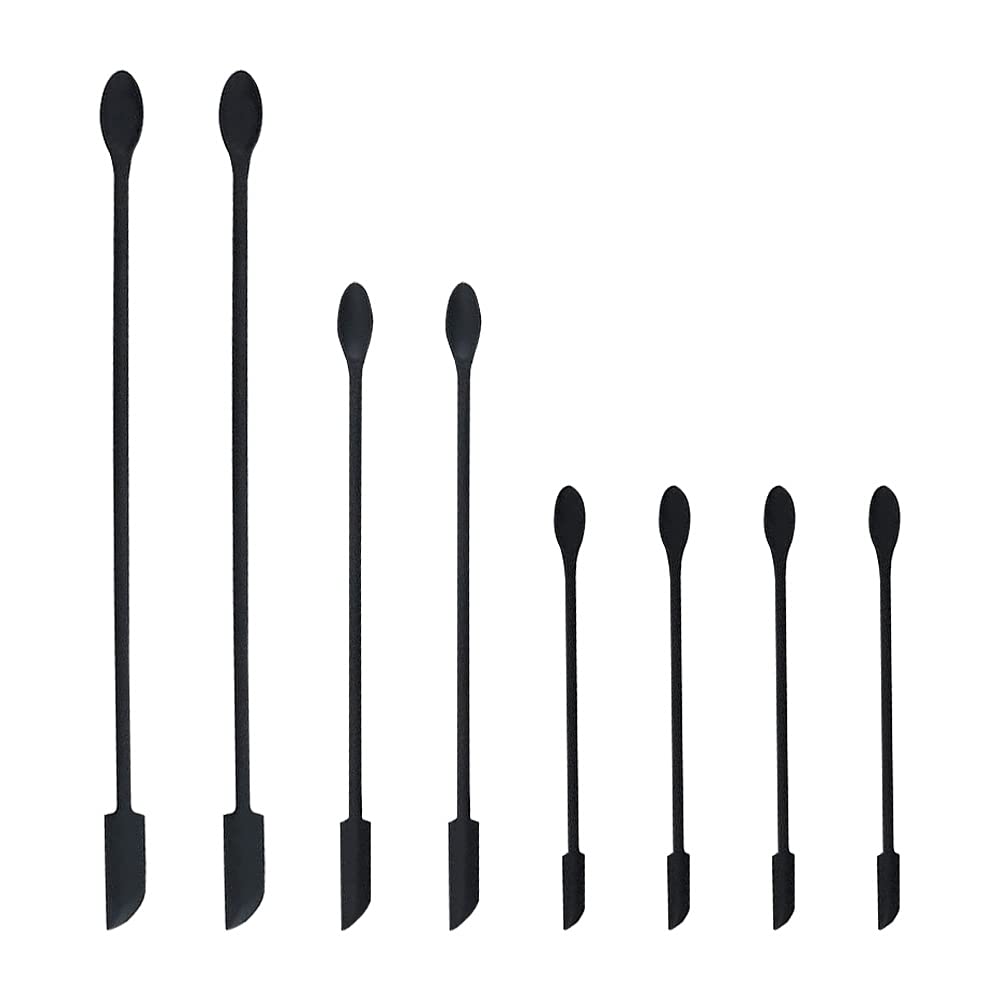 8PC Mini Silicone Spatulas for Cosmetics & Kitchen - Thin Jar & Bottle Scraper