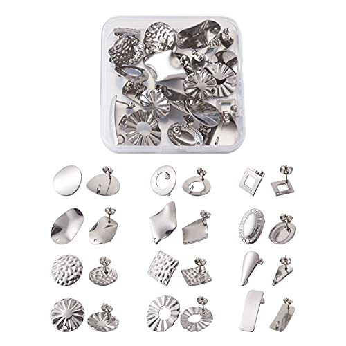 1 Box-12 Styles-Stainless Steel Color
