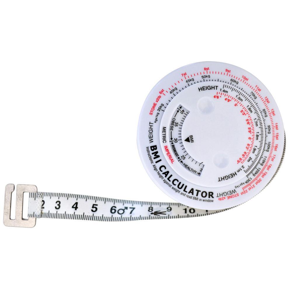 Accurate BMI Measuring Tape - Body Fat Caliper & Weight Loss Tool for Health & Fitness Tracking | Perfect for Home Use, Gym, and Medical Professionals