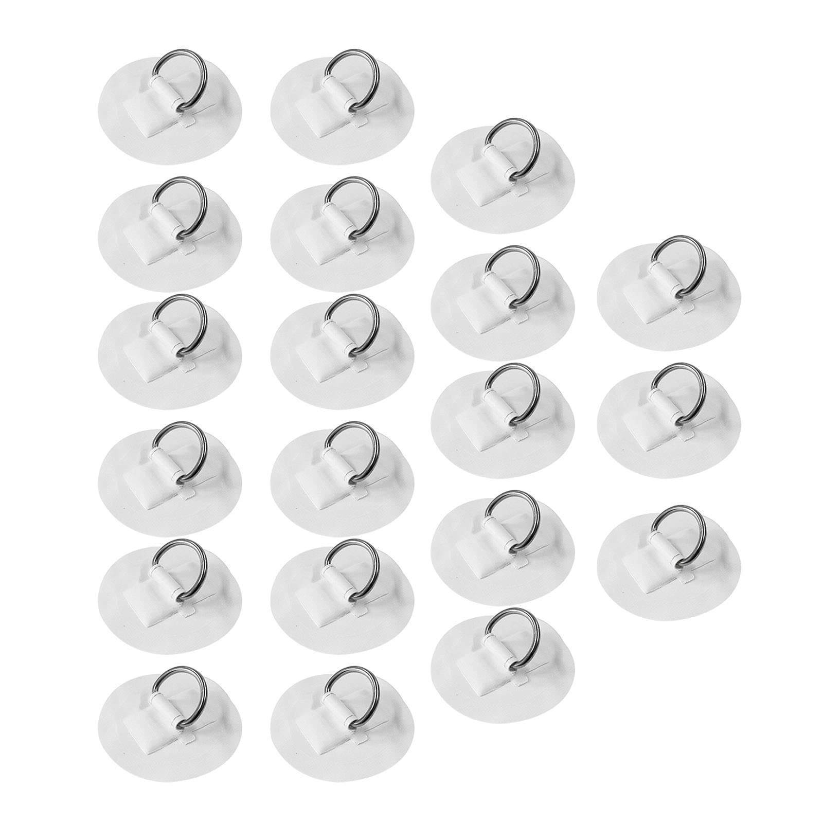 20PCS Inflatable Kayak Repair Patches - PVC Sticky Round Pad for Boat & Watercraft - Durable White Patch with Roughen Back - Perfect for Kayak, Canoe, Raft & Inflatable Pool Toys - Easy DIY Repair Solution