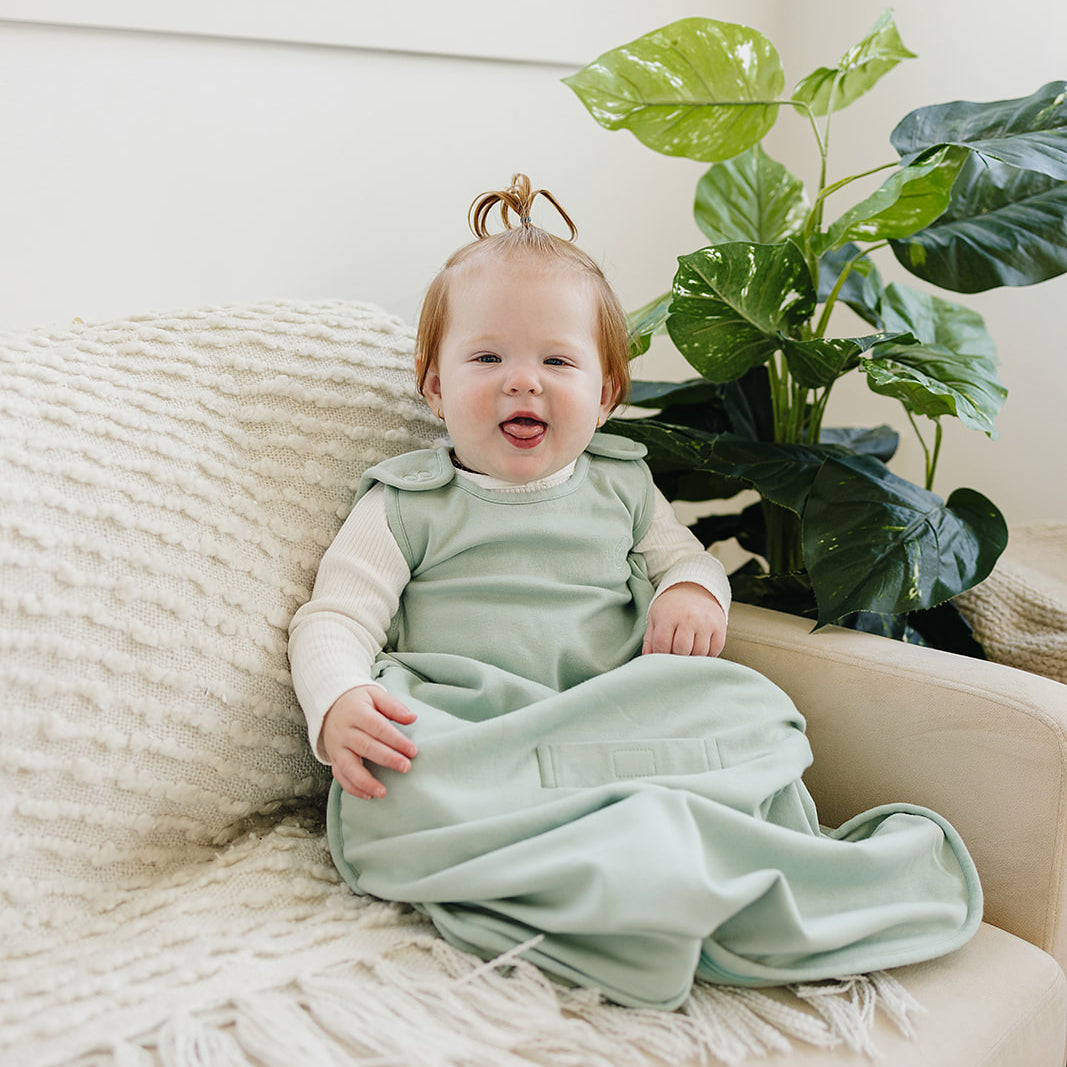 4 Season Baby Sleep Sack - Premium Merino Wool & Organic Cotton Blend for Infants 2 Months to 2 Years - Aloe-Infused for Softness - Perfect for Nursery, Daycare & Travel