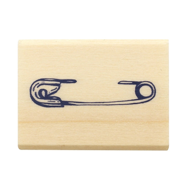 Beverly Companion Rubber Stamp with Safety Pin - DIY Scrapbooking, Card Making, and Crafting Supplies for Creative Projects