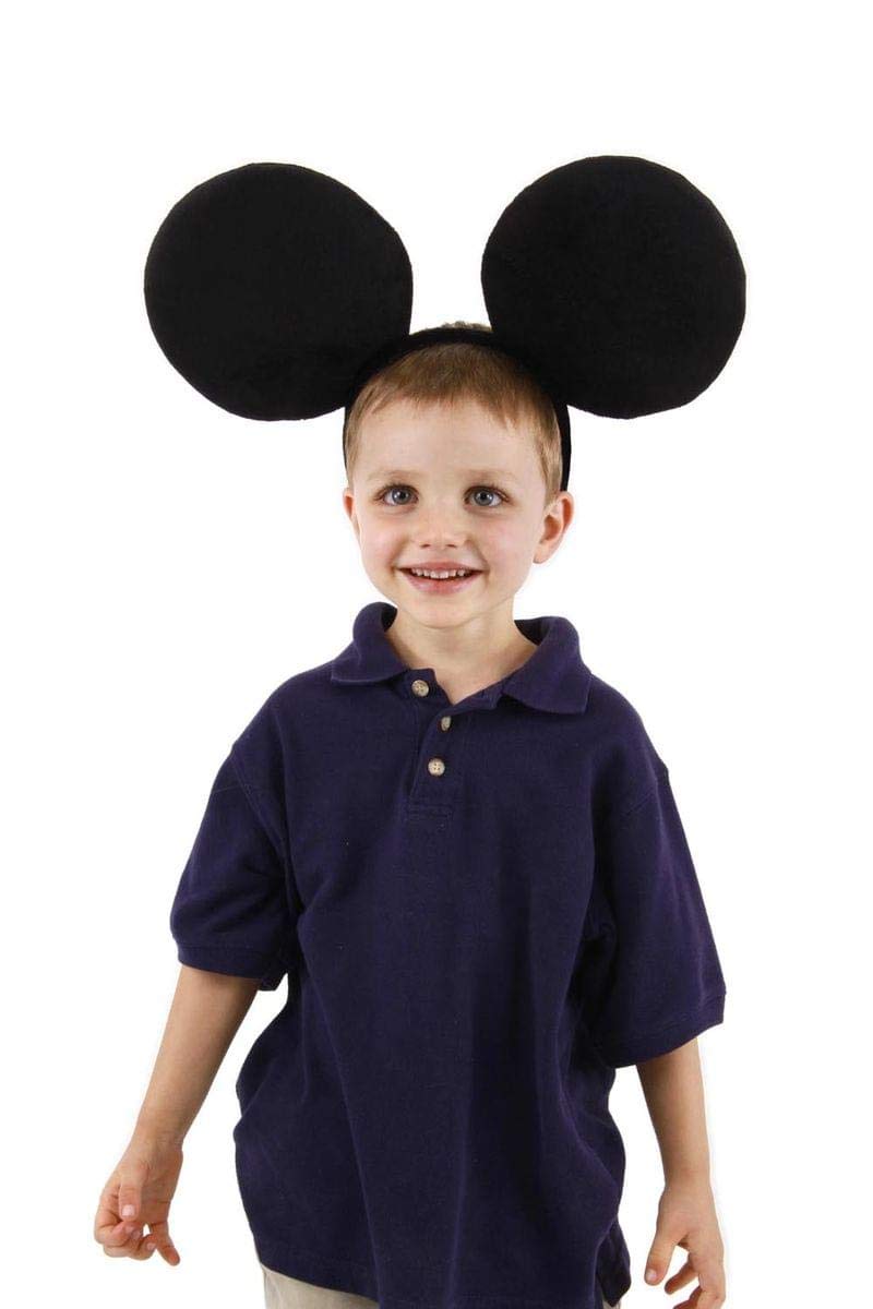 Disney Mickey Mouse Oversized Ears Headband Costume for Adults & Kids - Perfect for Halloween, Cosplay, Theme Parks & Disney Parties