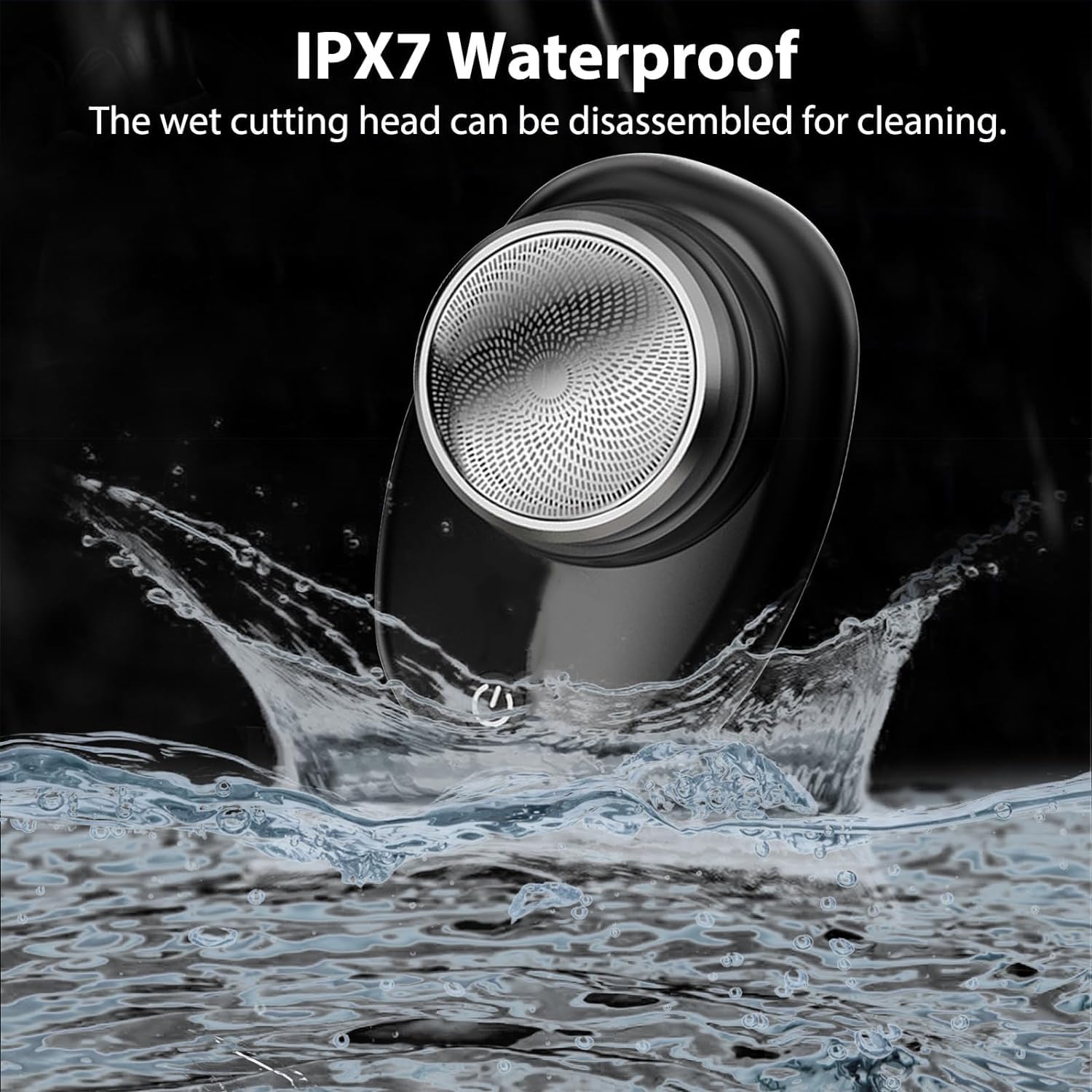 Premium Mini Electric Razor for Men - USB Rechargeable Wet/Dry Waterproof Rotary Shaver with One-Button Operation | Portable Travel Shaver for Home, Car, Office & On-The-Go Grooming