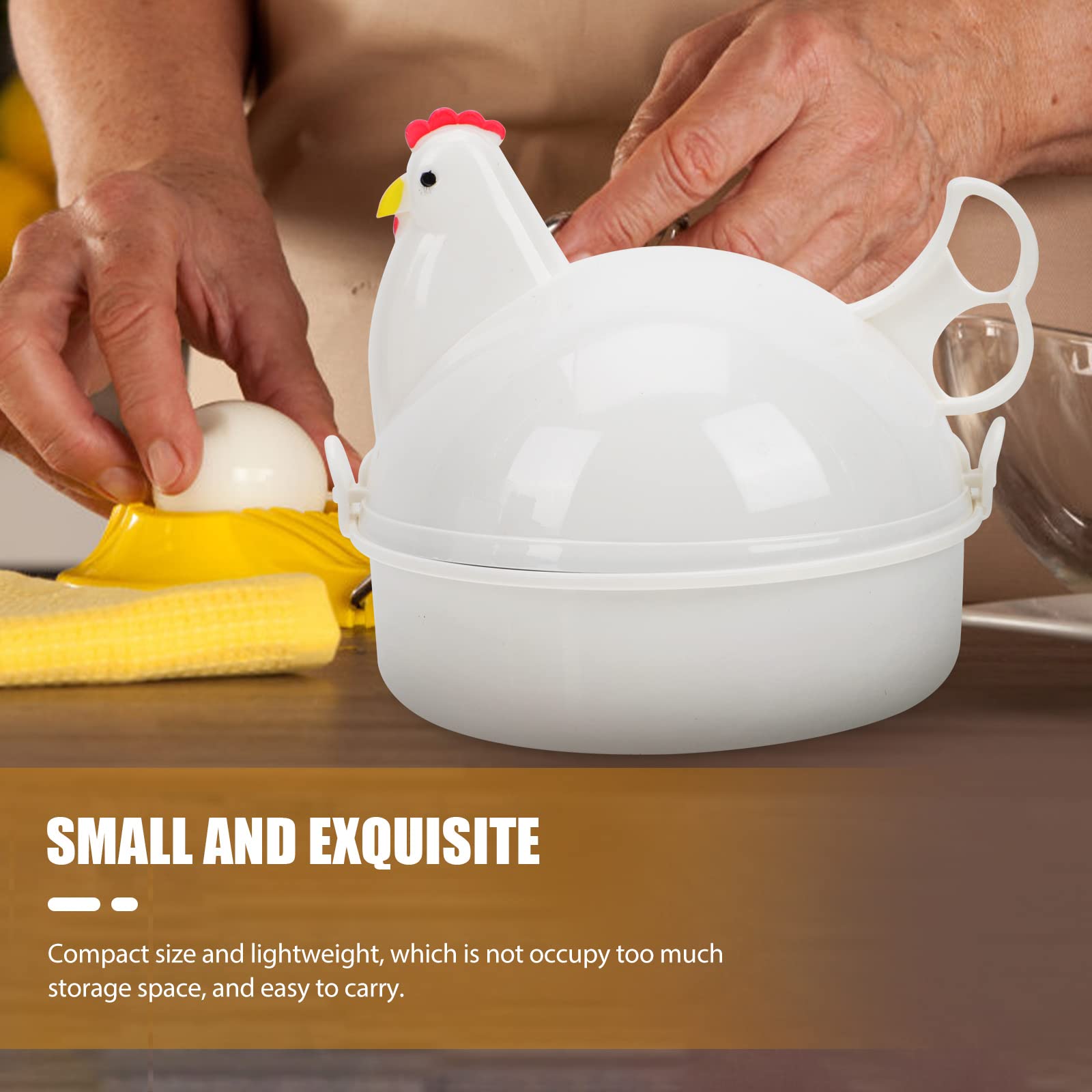 2-Piece Microwave Egg Cooker Set - Easy Egg Boiler, Steamer & Poacher for Perfect Soft, Medium or Hard Boiled Eggs - BPA-Free Egg Steaming Cups for Quick Breakfast & Meal Prep - Ideal for Home, Office & Dorm Use