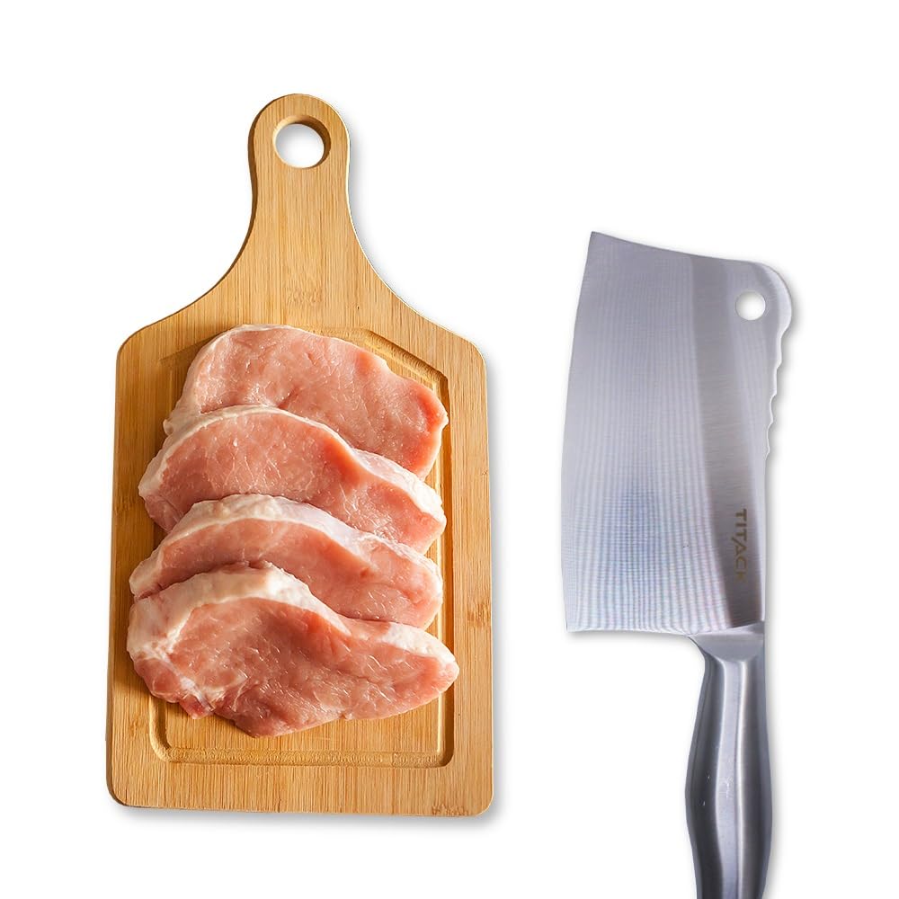Premium 12-Inch Stainless Steel Butcher Knife - Single Forged Cleaver for Precision Meat Cutting & Chopping - Ergonomic Comfort Grip Handle - Perfect for Home Kitchen, Restaurant & Professional Butcher Use