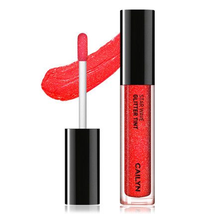 Cailyn Star Wave Glitter Tint Lip Gloss - Long Lasting Shimmer Lipstick with Vitamin E | Perfect for Parties, Date Nights & Everyday Wear
