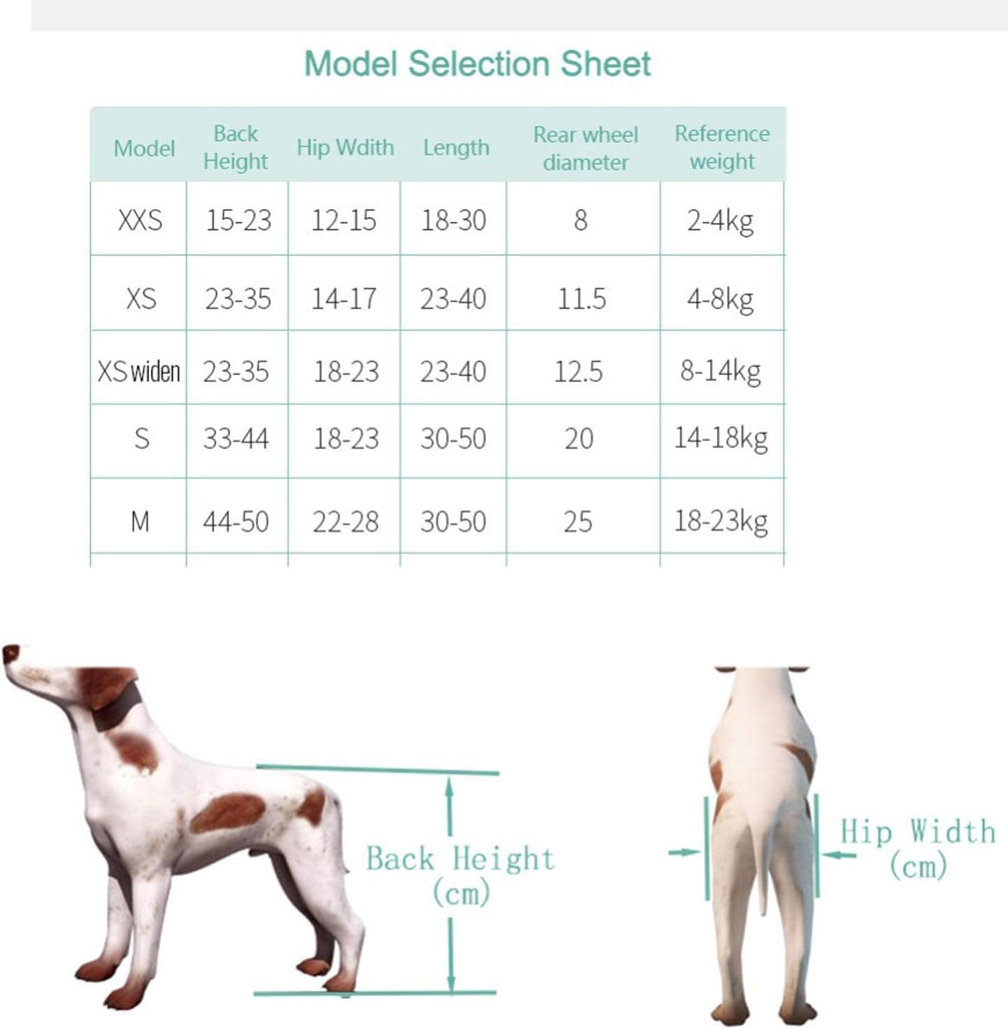Collapsible Dog Wheelchair for Back Legs - Adjustable Pet Mobility Aid for Disabled Dogs & Cats (XS Widened) - Ideal for Indoor & Outdoor Use, Walks, and Rehabilitation