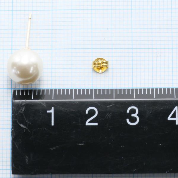 18K Yellow Gold Pearl Earrings for Women - Classic Elegant Stud Earrings for Wedding, Party & Everyday Wear