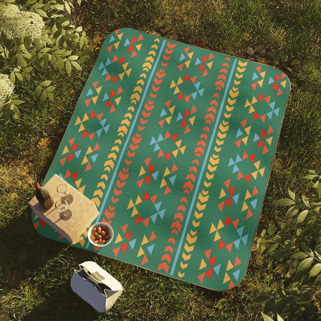 Waterproof Picnic Blanket for Outdoor Activities - Night Canyon Print Beach Blanket with Carrying Strap - Perfect for Picnics, Camping, Beach & Park Use - Great Gift Idea