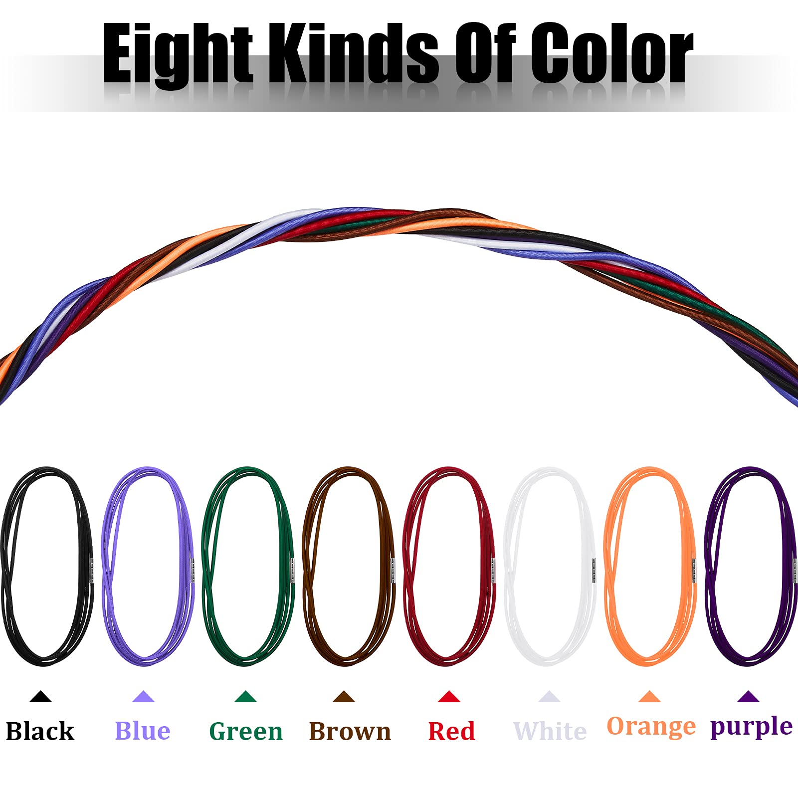 8-Piece Durable Trash Can Rubber Bands Set - Fits 13-30 Gallon Garbage Cans, Heavy-Duty Elastic Secure Bands for Trash Bag Holder (8 Colors) - Perfect for Kitchen, Office, and Outdoor Waste Bins