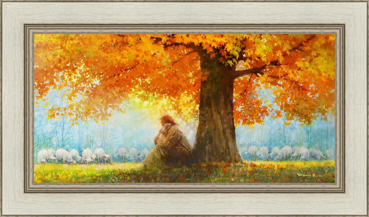 In His Arms by Yongsung Kim - Romantic Wall Art, Canvas Painting for Home Decor, Perfect for Bedroom, Living Room & Office