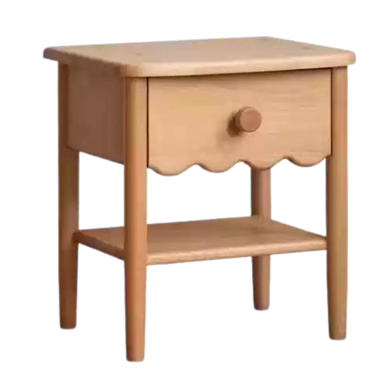 Solid Wood Nightstand - Beech or Oak Bedside Table for Bedroom, Modern & Rustic Home Decor, Durable & Stylish Furniture for Small Spaces