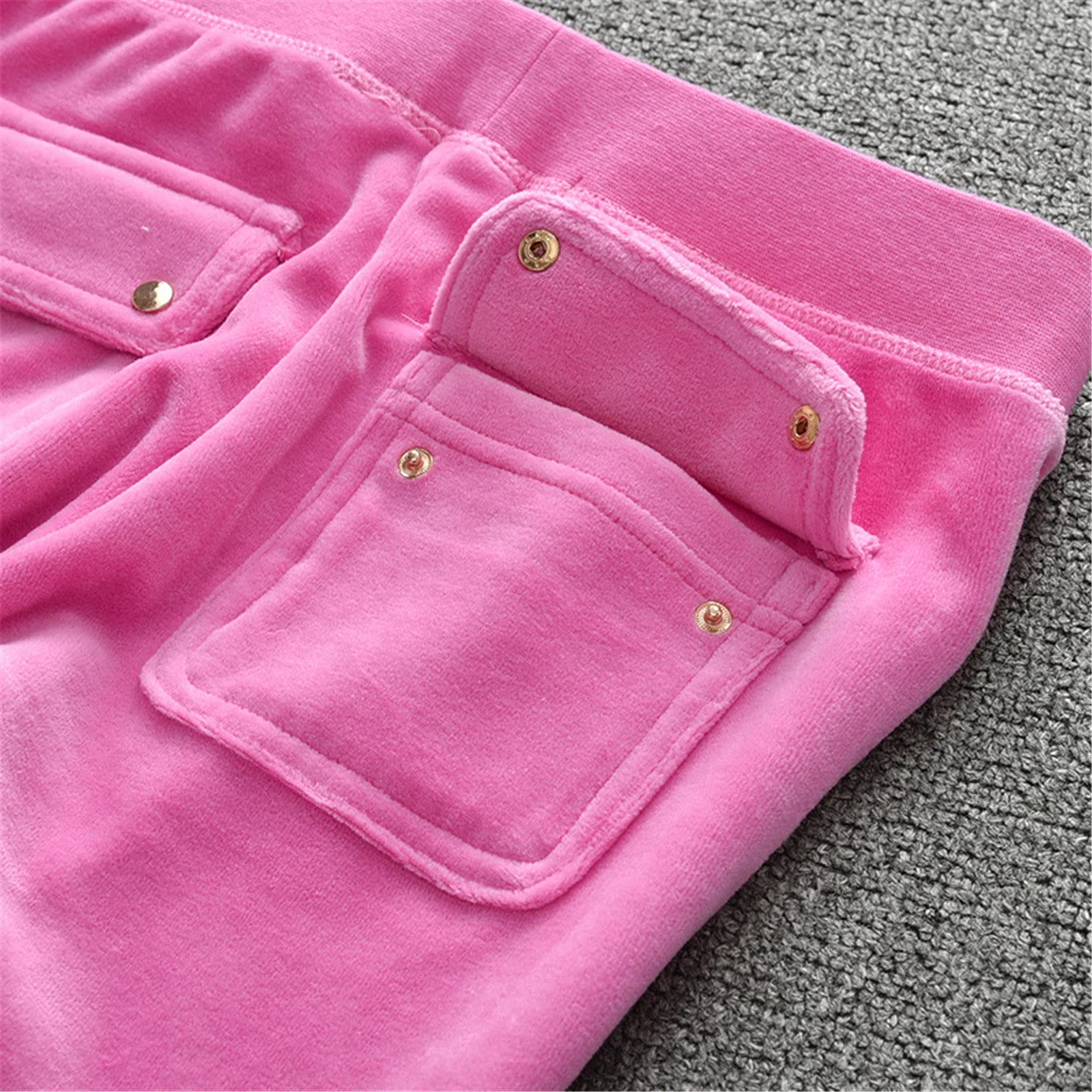 Women's Velvet Tracksuit 2-Piece Set - Soft Sweatshirt & Jogger Pants for Casual Wear, Workout & Lounge | Cozy Winter Outfit for Women