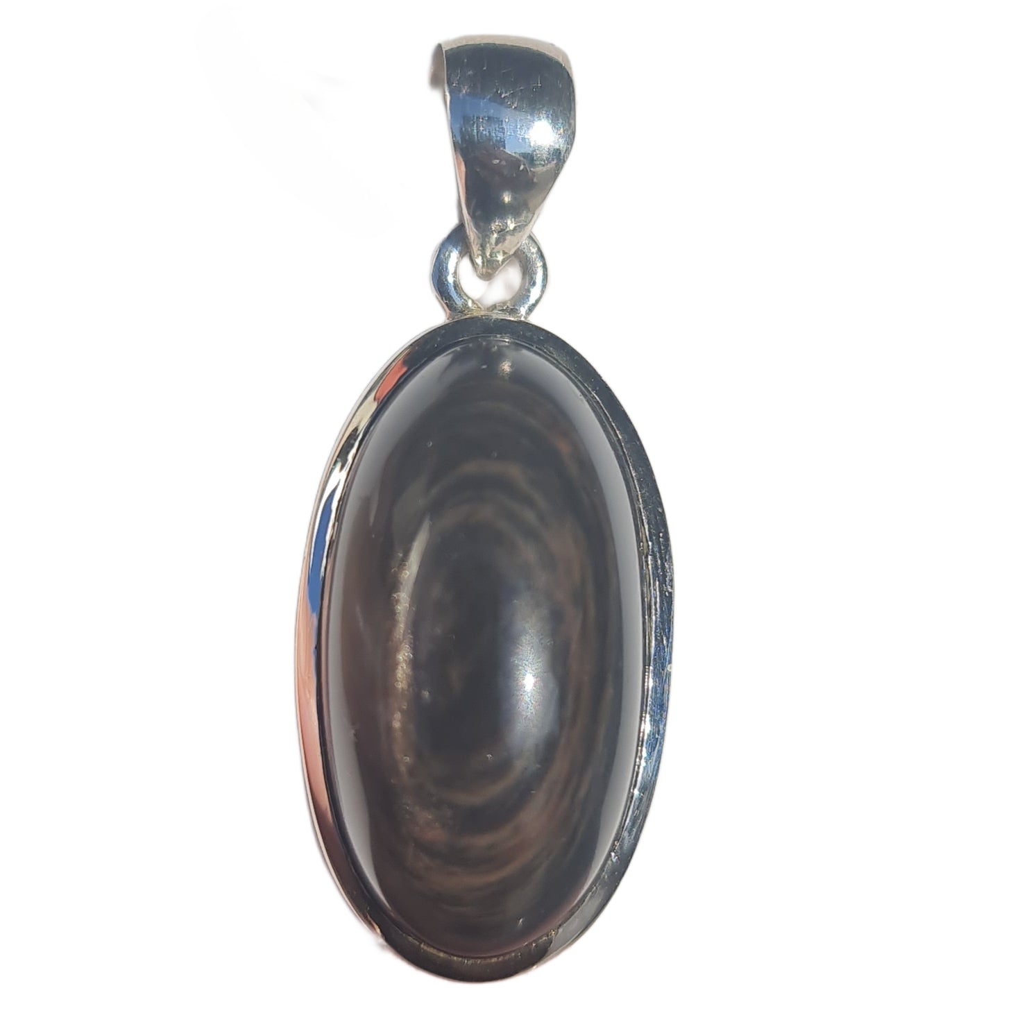 Rainbow Obsidian Pendant Necklace - Healing Crystal Jewelry for Women & Men | Spiritual Protection, Chakra Balancing | Perfect for Meditation, Yoga & Gift Giving