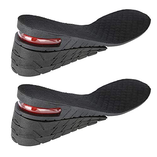 Soft Breathable 4-Layer Adjustable Height Increase Insoles - Elastic Shock Absorbing Shoe Inserts for Men & Women | PU Heel Lift Taller Insoles for Comfort & Posture Support - Perfect for Work, Sports & Daily Wear
