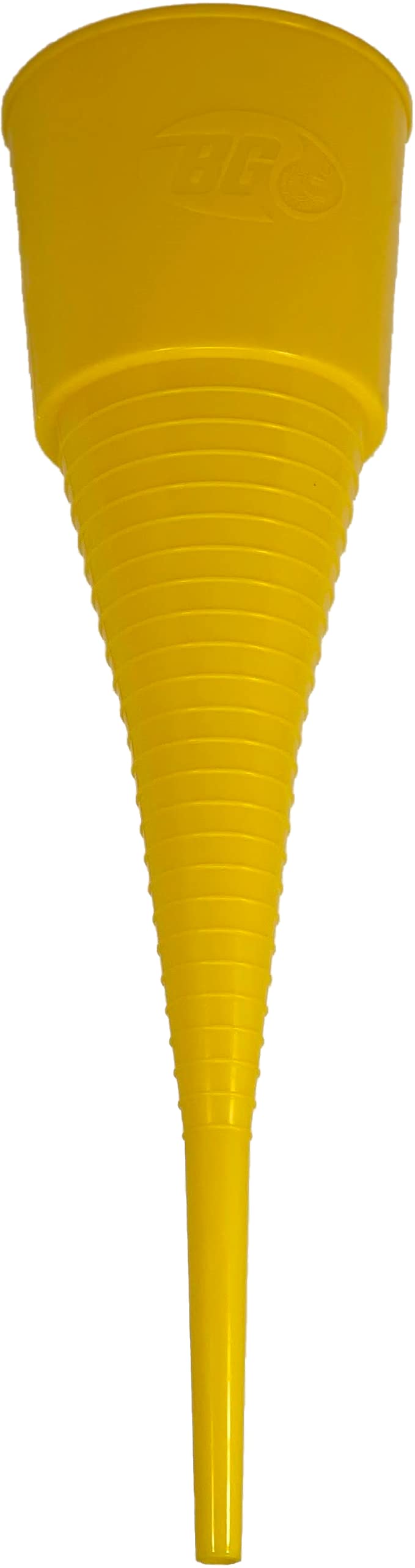 BG's Famous Large Yellow Funnel - Heavy Duty Plastic Kitchen Funnel for Cooking, Baking, Canning & Auto Oil Changes - 1 Pack (Smilyeez)