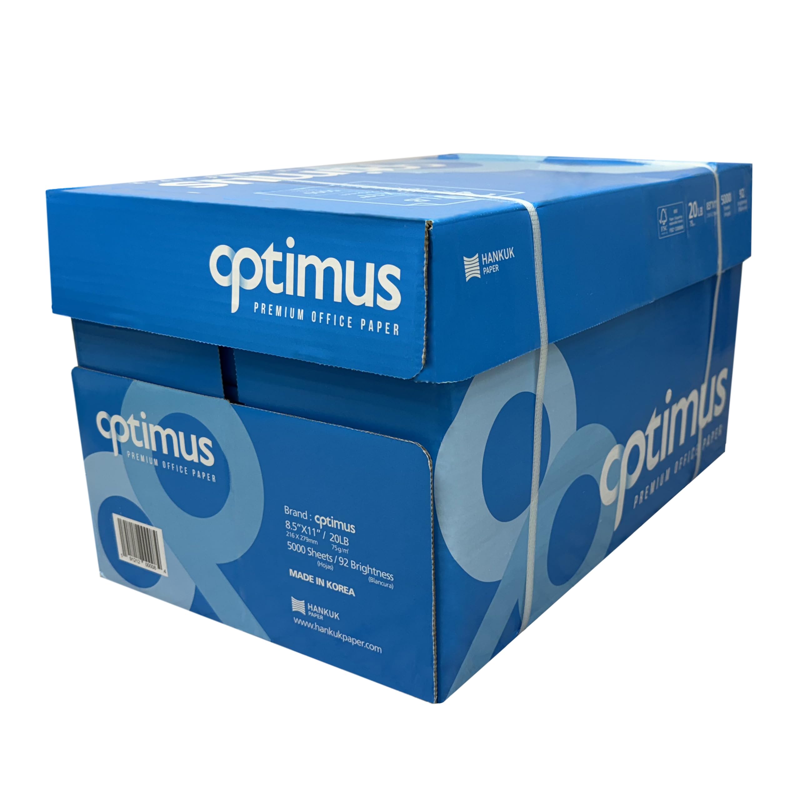 Premium Multipurpose Copy Printer Paper - 8.5” x 11”, 20 lb Weight, 5000 Sheets (10 Reams) - Bright White for Office, School & Home Printing, Copying & Faxing - Ideal for Documents, Reports & Presentations