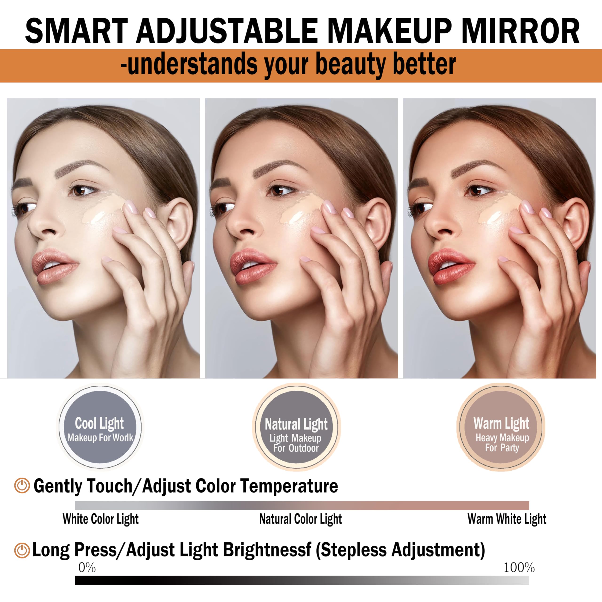 LED Makeup Bag with Mirror & Adjustable Brightness - Portable Waterproof Cosmetic Organizer with Handle & Dividers - Perfect Travel Makeup Case for Women - Great Gift for Brides, Makeup Artists & Beauty Lovers