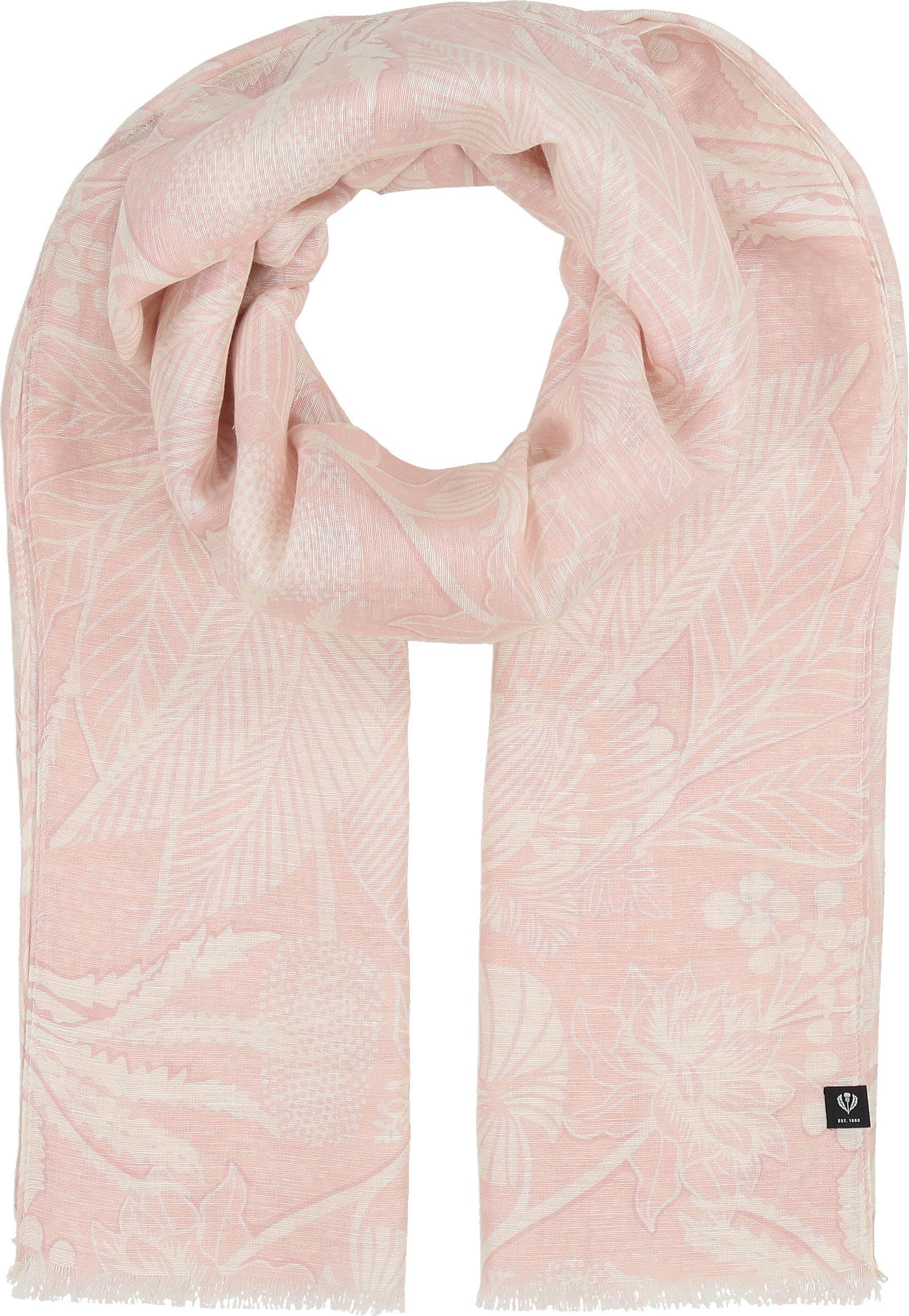 Botanical Garden Hemp Cotton Scarf - Soft & Breathable Women's Fashion Accessory for Spring, Summer, Fall - Perfect for Outdoor Activities, Travel, and Casual Wear