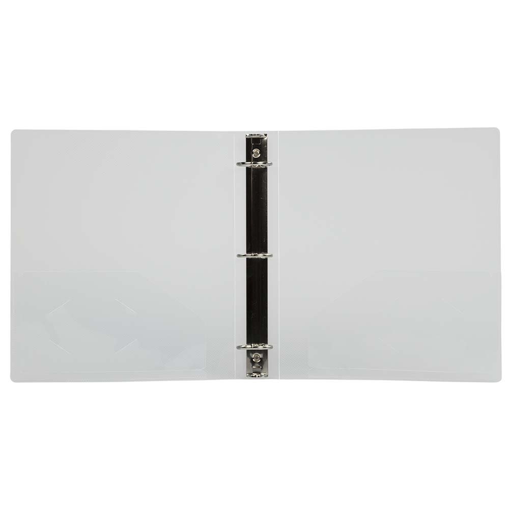 JAM PAPER Clear Plastic 1.5 Inch 3-Ring Binders - 20 Pack Bulk School & Office Supplies for Organizing Documents, Reports, and Presentations